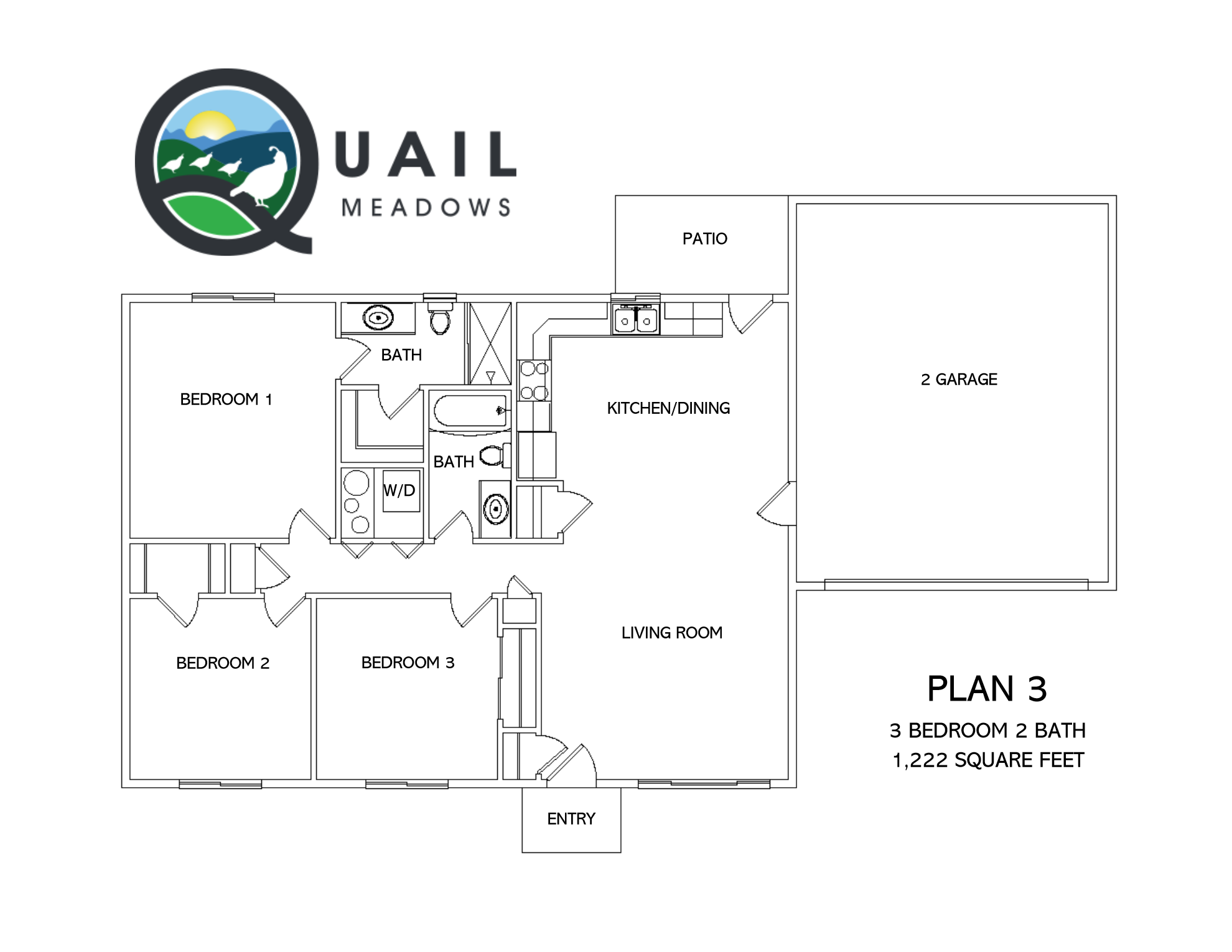 Quail Meadows - New Homes Floor Plan - Kalispell MT